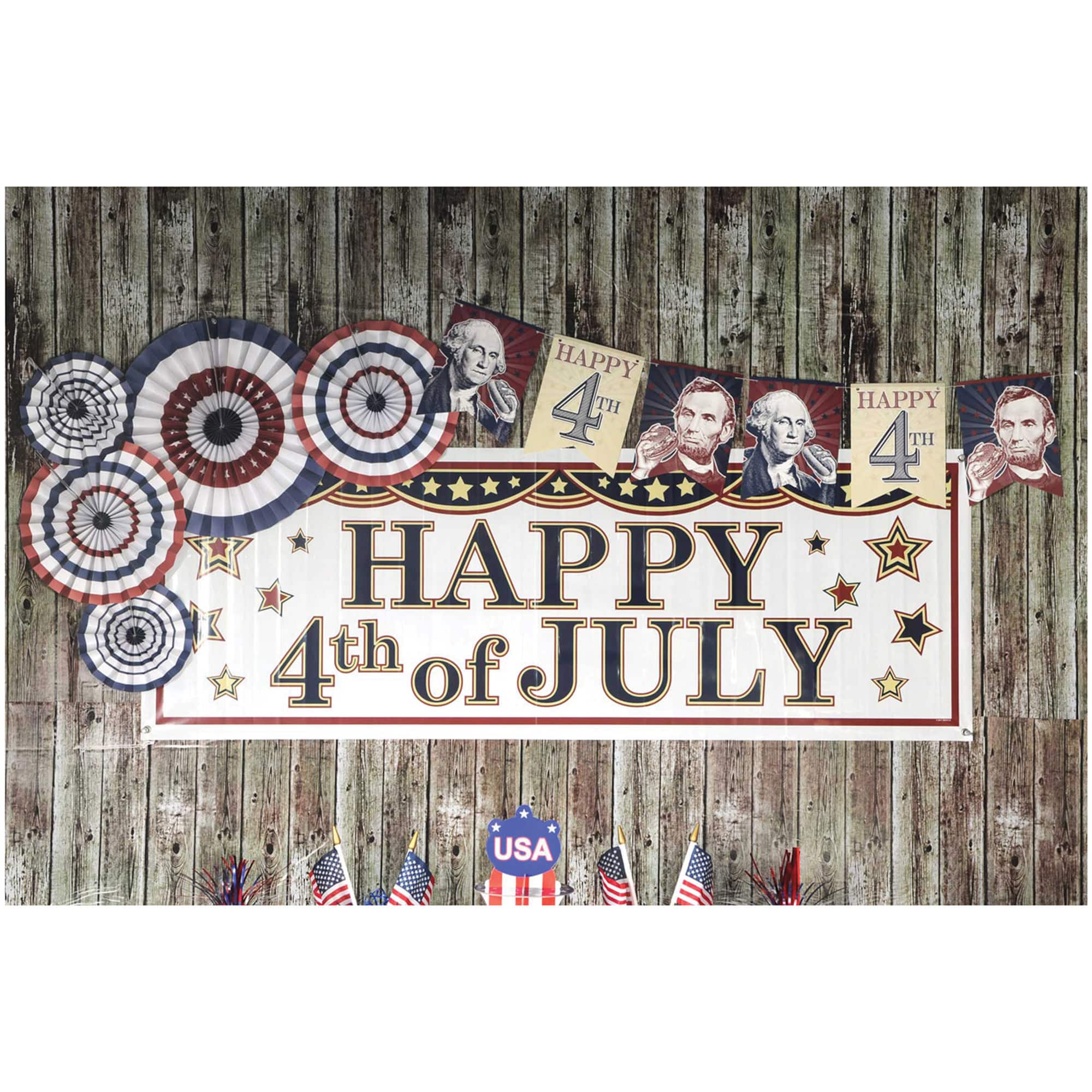 Beistle 5ft. x 21" 4th Of July Sign Banner